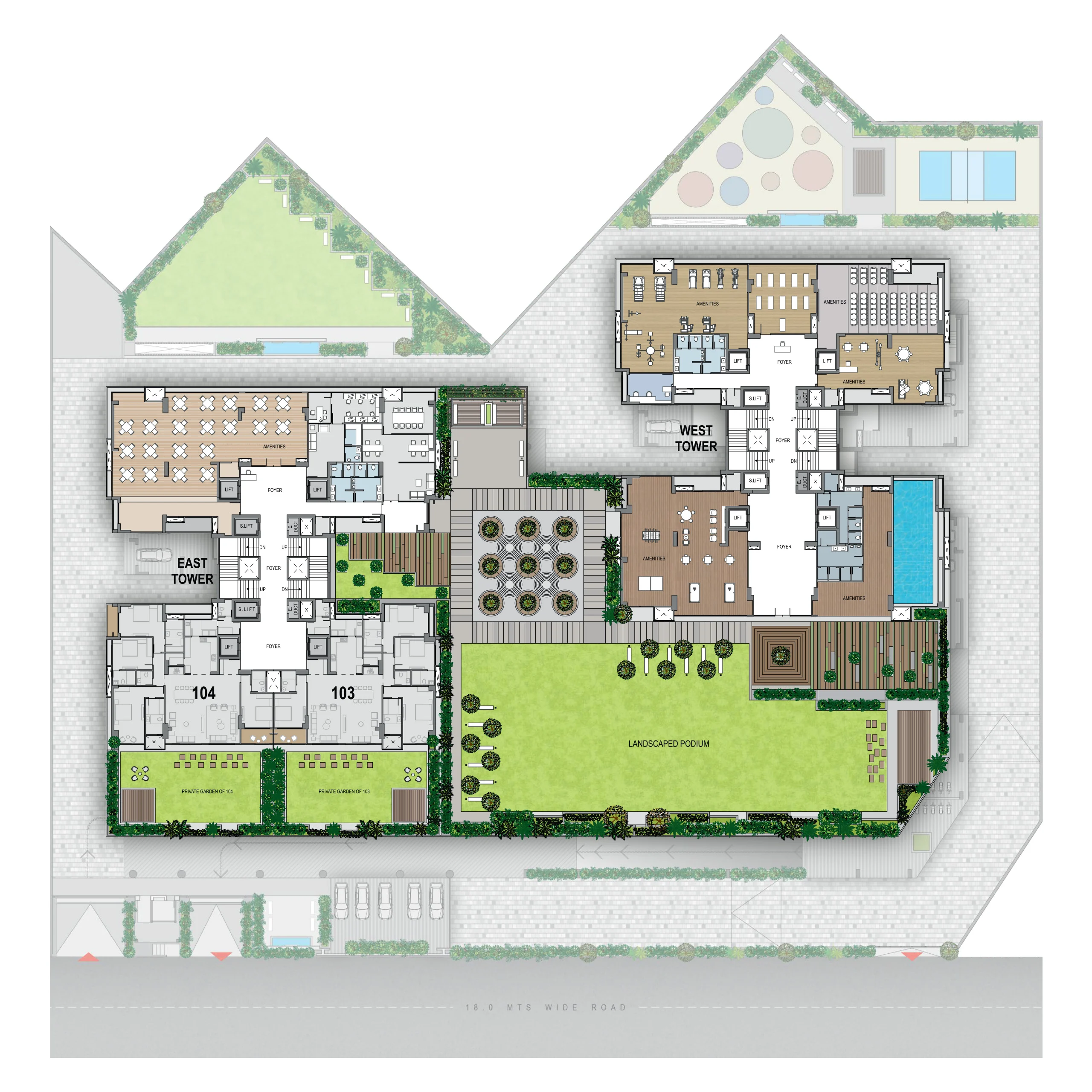 Block Plan: 3rd–10th Floors